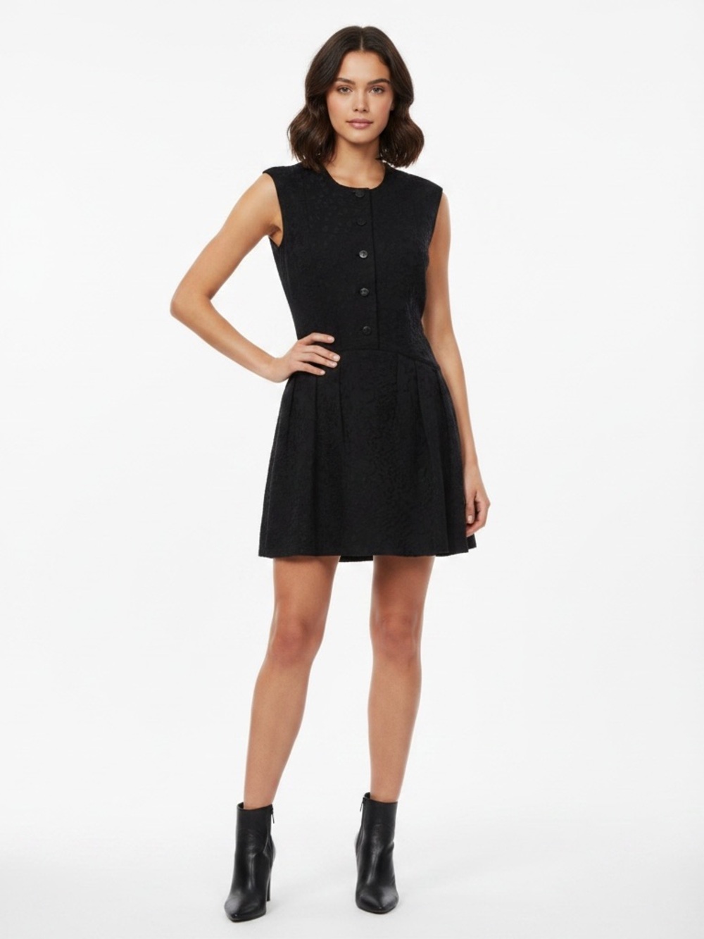 • Theyskens Theory • Jacquard Black Mini Dress 4
